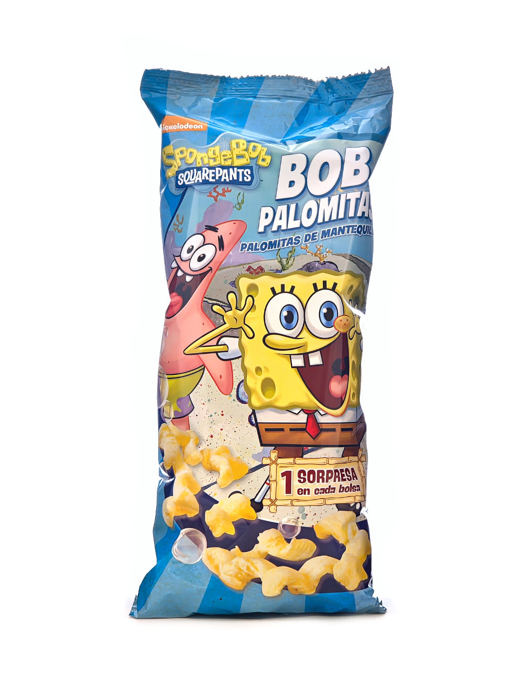 Spongebob máslový popcorn